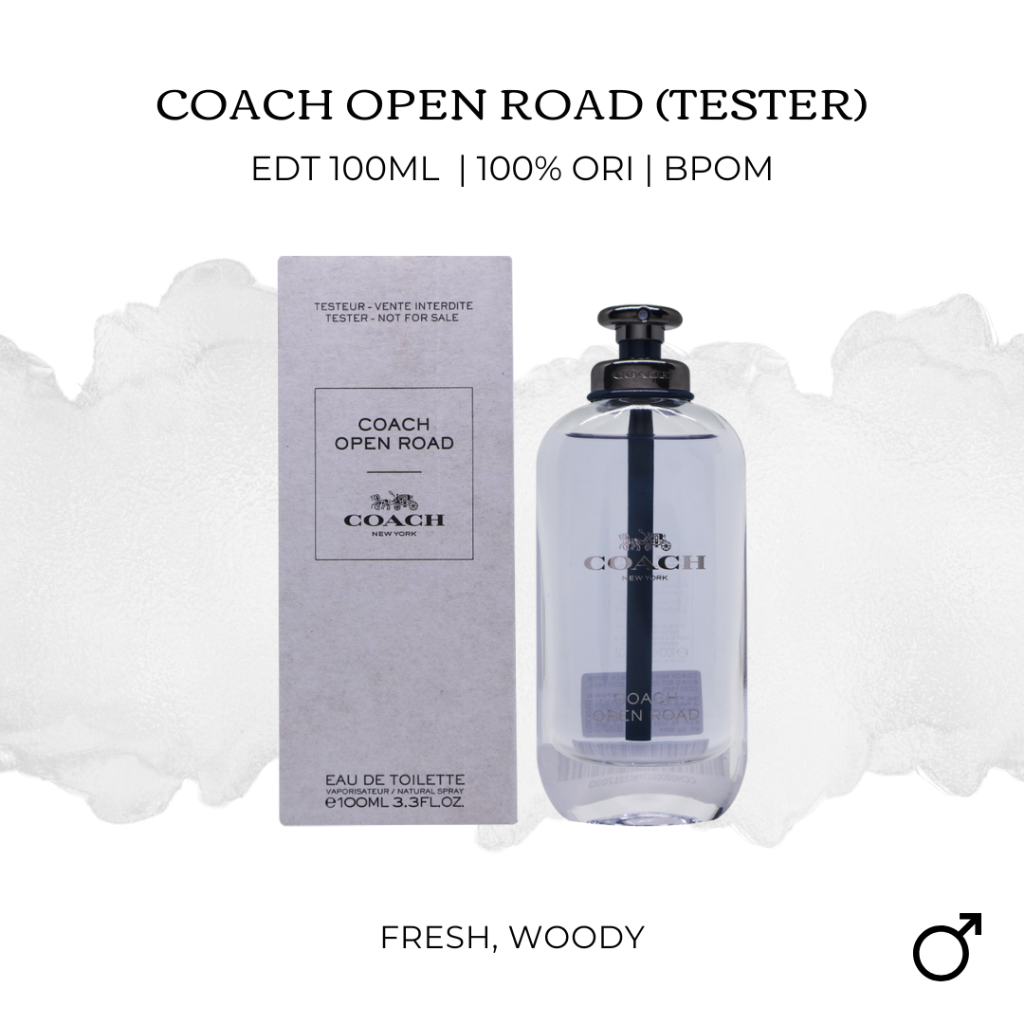 Parfum Coach Open Road for Male Pria - 100% Asli Original - Tester