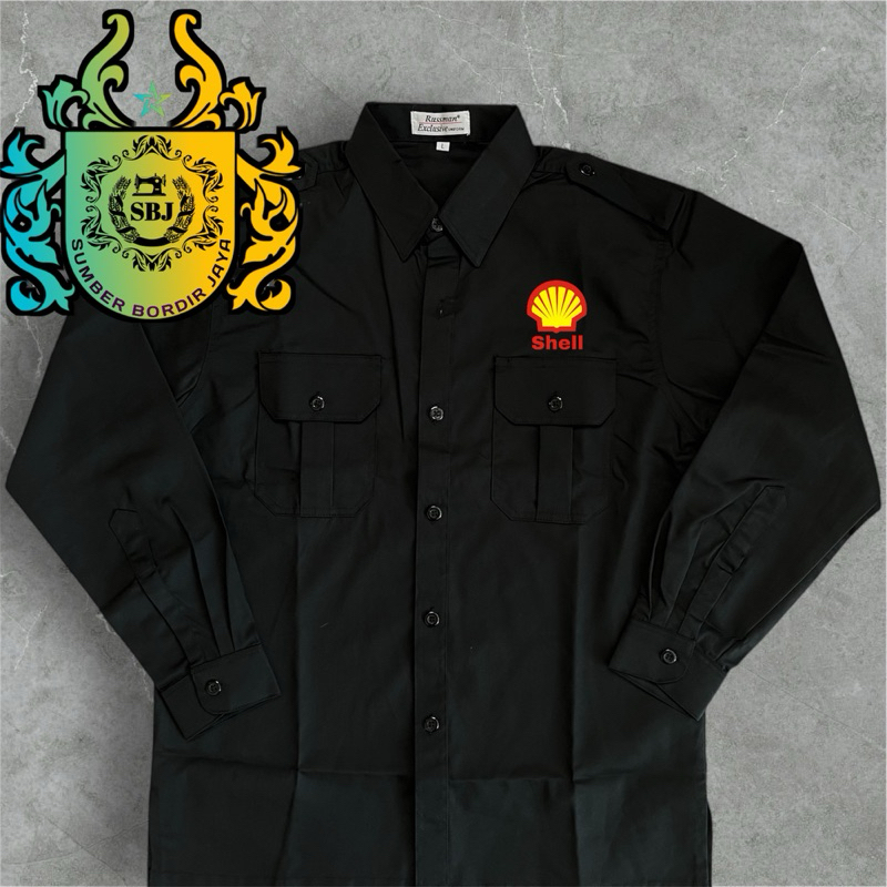 KEMEJA SHELL kemeja shell full bordir komputer