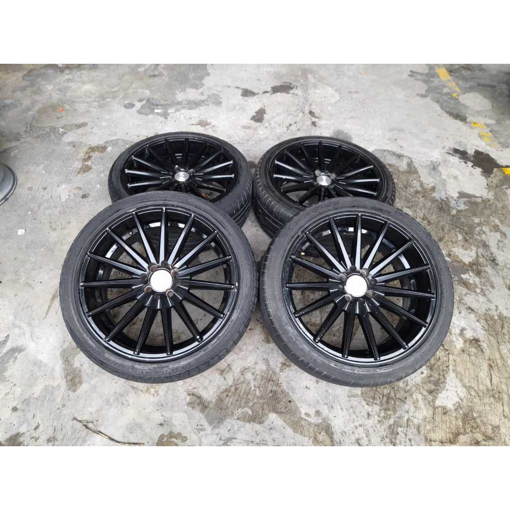 VELG MOBIL SECOND RACING VOSSEN RING 18 LEBAR 8 PCD 4X100, 4X114 ET42 VELG AJA 4 BIJI