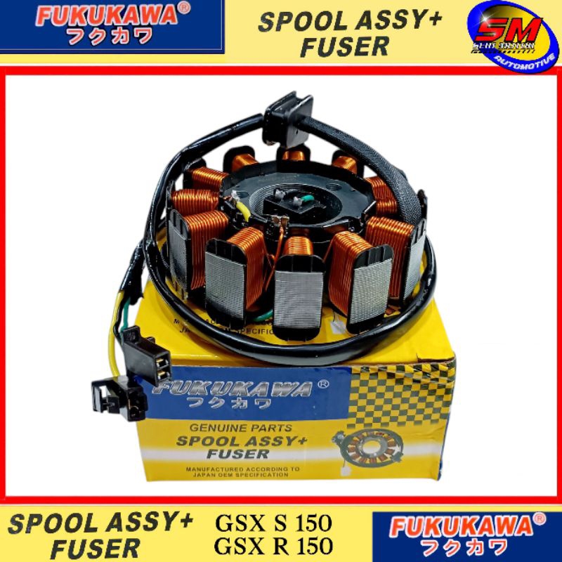 Spull Stator+Fuser Pengapian Fukukawa Genuine Parts GSX S150/GSX R150 Original