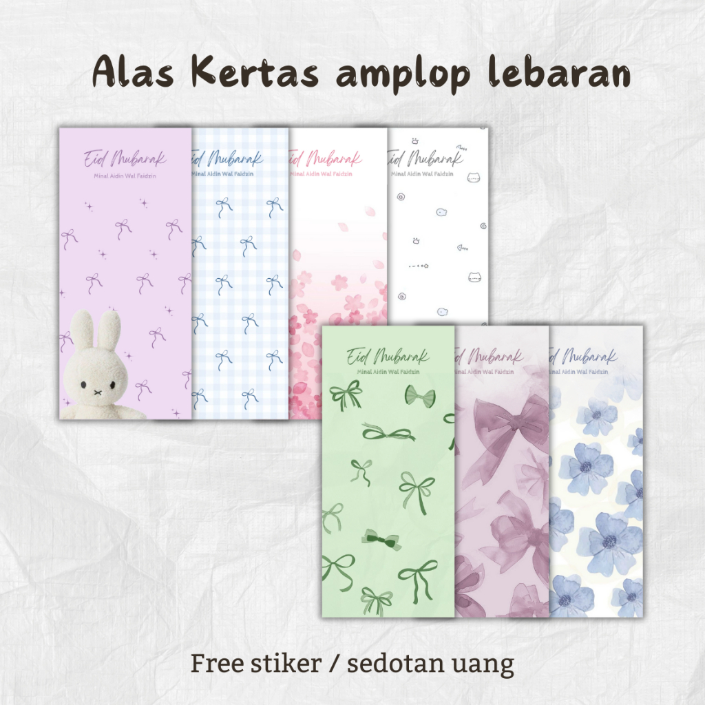 

Edisi Idul Fitri Lebaran Seri A3 | Alas Kertas Mini Gift 7x15cm - Alas kertas - Alas mini gift - Alas hampers - alas freebies