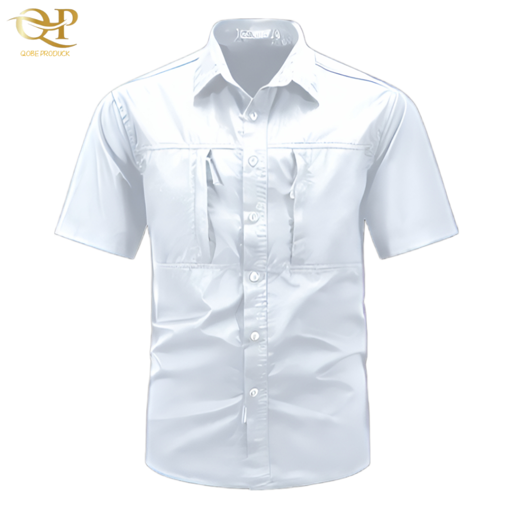 Kemeja Tactical Putih / Kemeja Tactical Lengan Pendek / Kemeja Pria / Kemeja Hitam / Kemeja Tactical