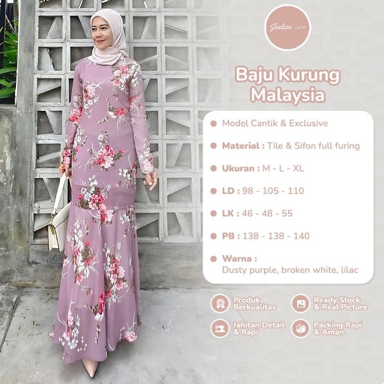 KODE M68R Baju Kurung Melayu Malaysia Dress Kondangan Gamis Pesta Terbaru Dan Kekinian Wudhu Friendl