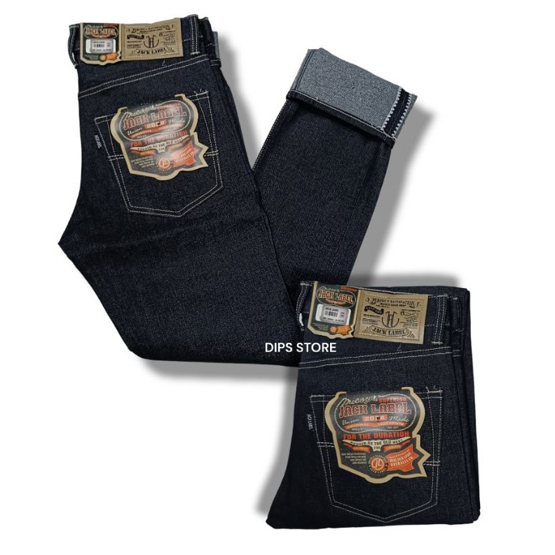 KODE Q26R BISA COD CUCI GUDANG CELANA PRIA DENIM SELVEDGE 15OZ