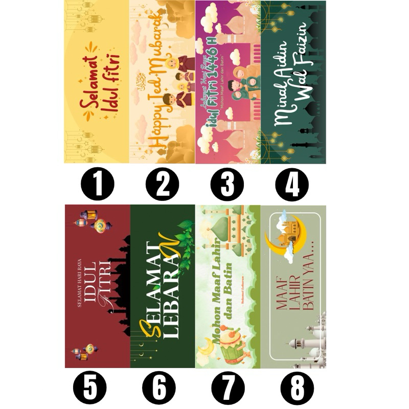 

Sticker toples hampers Lebaran | DIY Hampers Lebaran