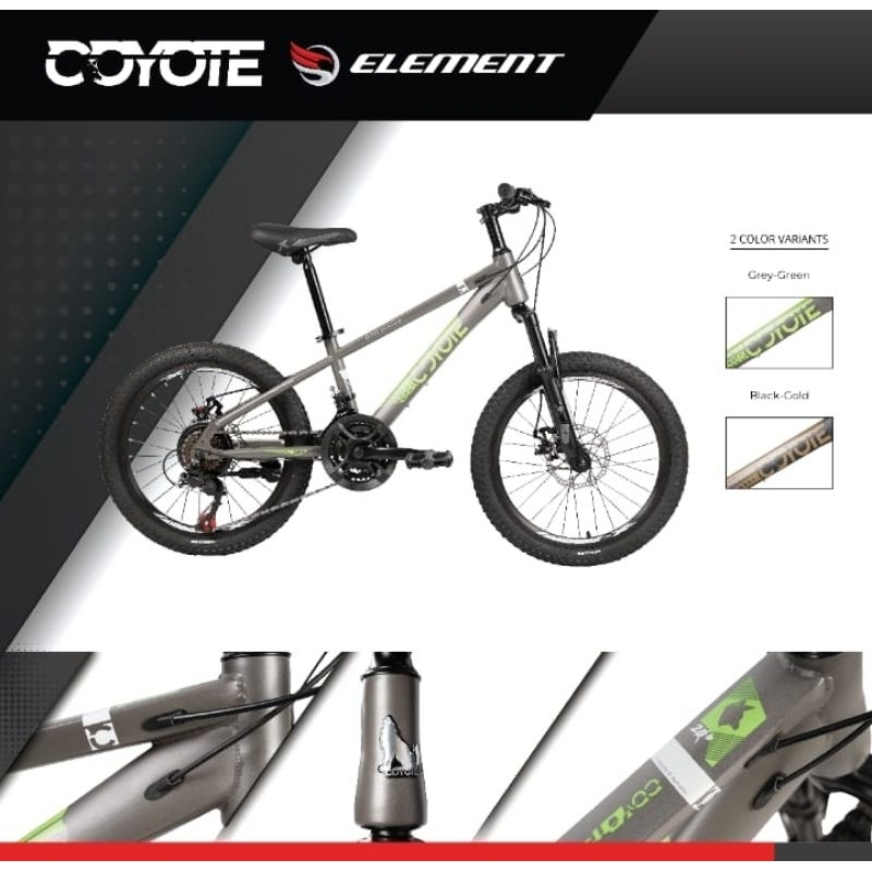 Sepeda Gunung Anak Coyote MTB 20 inch Discbrake
