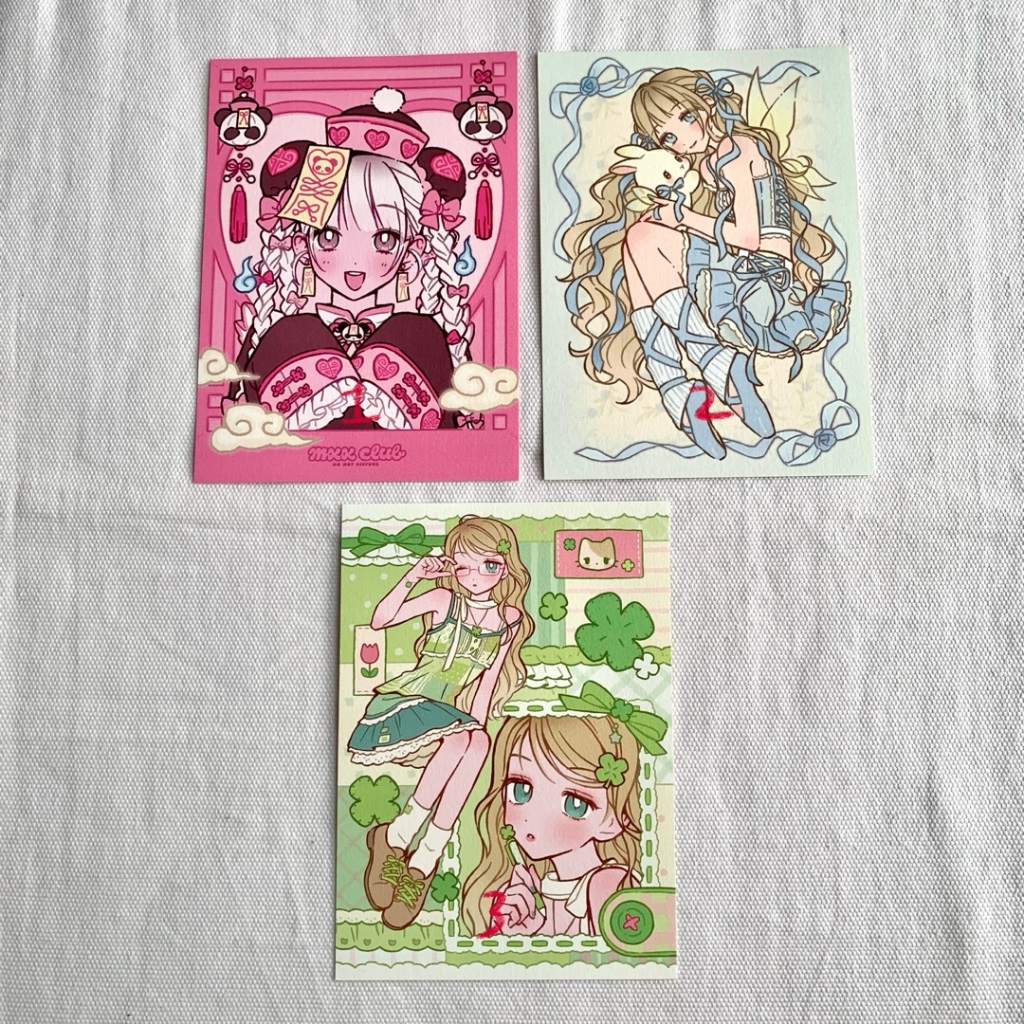 Postcard mxxclub maxiclub korea postcard illustration 맥시 maxxie illustrator mermaid, denim, china, h