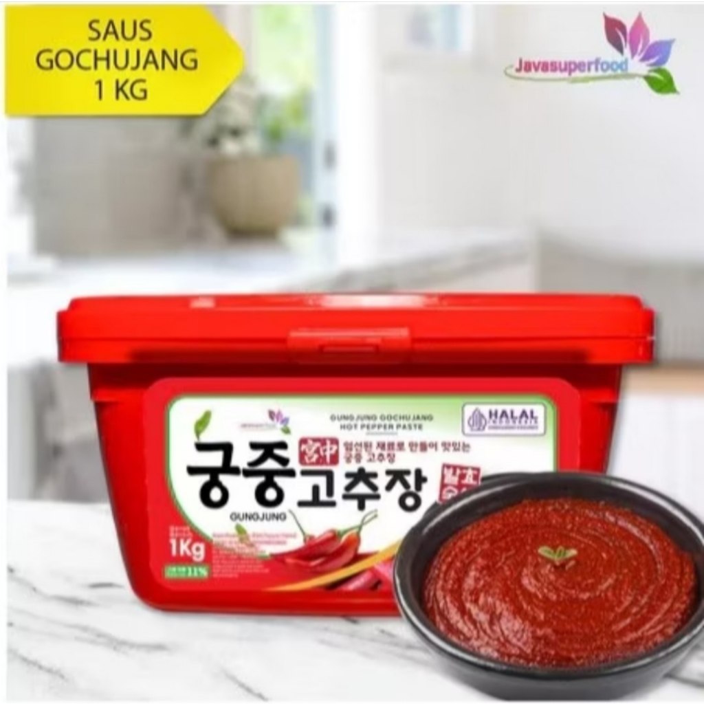 

Pasta Cabai Korea - Korean Hot Chili Pepper Paste - Gungjung Gochujang Import - 1kg - Halal