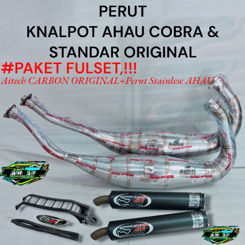 Paket FULSET PERUT AHAU ORI Plus Silincer AITECH CARBON Kevlar ORIGINAL AITECH New Model GEN 4 Kawas