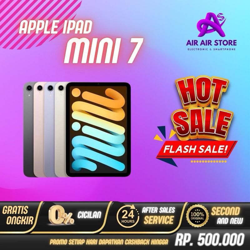 iPad Mini 7 2024 128gb 256gb Wifi Cellular Original Garansi