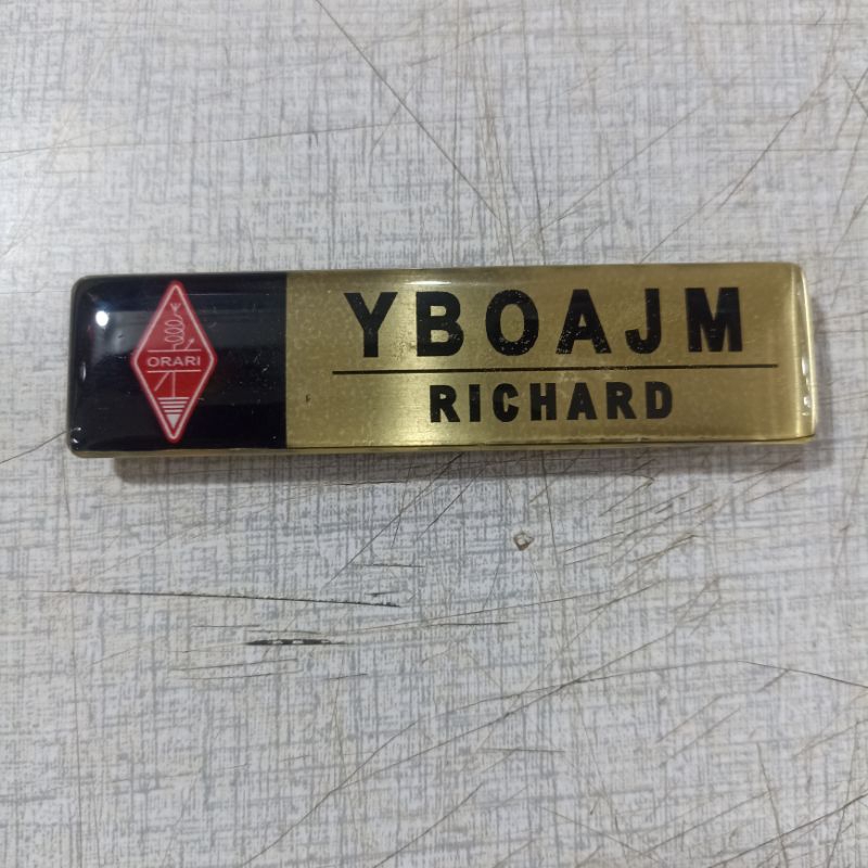 

Papan Nama | Nama Dada ORARI + CALLSIGN