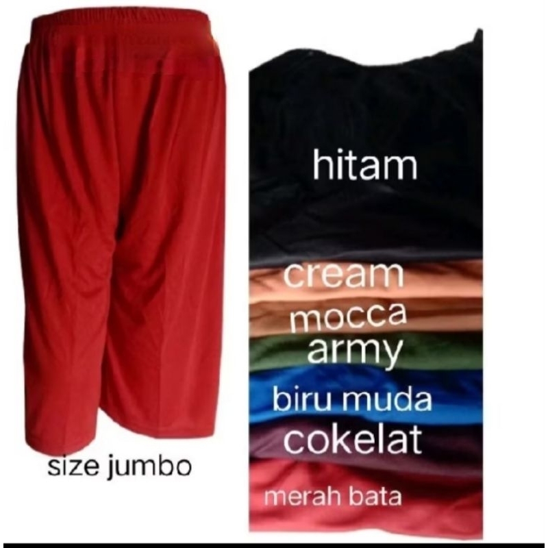 Celana sontog peria dan wanita jumbo/XXl buat sehari hari|haiget tebal|Sontog dibawah kutut|tidak me
