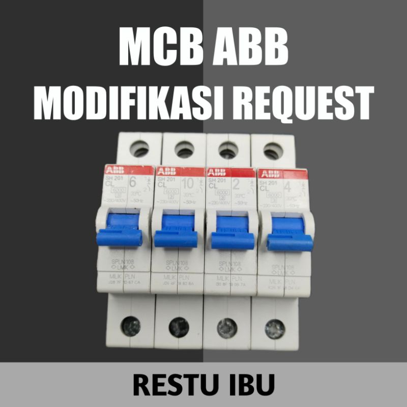 MCB ABB modifikasi satu pas barang ori