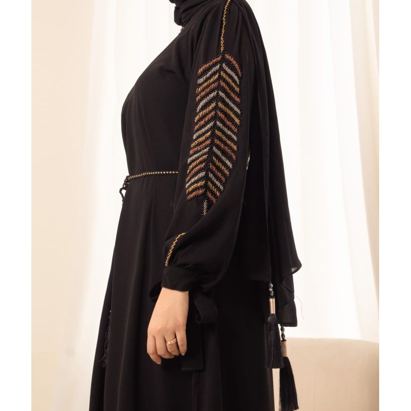 Abaya Zihan / Abaya Saudi / Gamis Hitam / Kaftan Saudi / Abaya Arab / Abaya Hitam / Abaya Murah / Ab