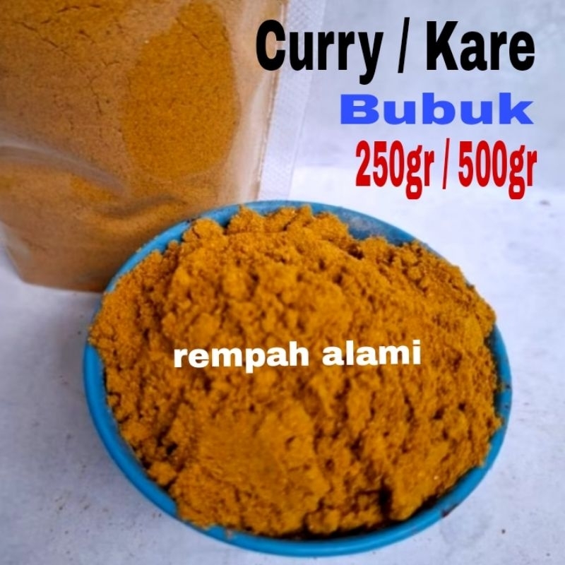 

Curry / Kare Rempah Bumbu Bubuk Murni 250/500gr