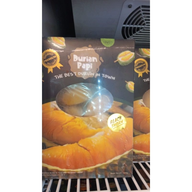 

Durian Blackthorn Papi Kemasan 400 grm