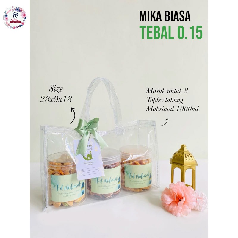 

MODEL TAS JINJING MIKA 0.15 POLOS Tas Parcel Lebaran Hari Raya Idul Fitri / Natal Marry Christmas / Tasyakuran Aqiqah / Tedhak Siten / New Born / Ulang Tahun / Khitan / Mapati 4 Bulanan / Mitoni 7 Bulanan / New Home / Hajatan Lainnya