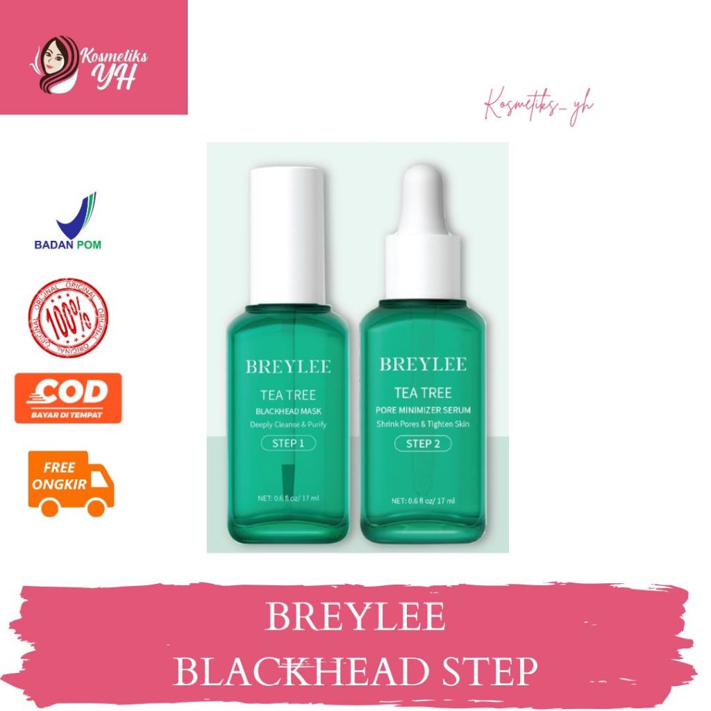 BREYLEE BLACKHEAD MASK MASKER HIDUNG PENGANGKAT  MASKER KOMEDO BREYLEE STEP 1 PENHILANG KOMEDO AMPUH