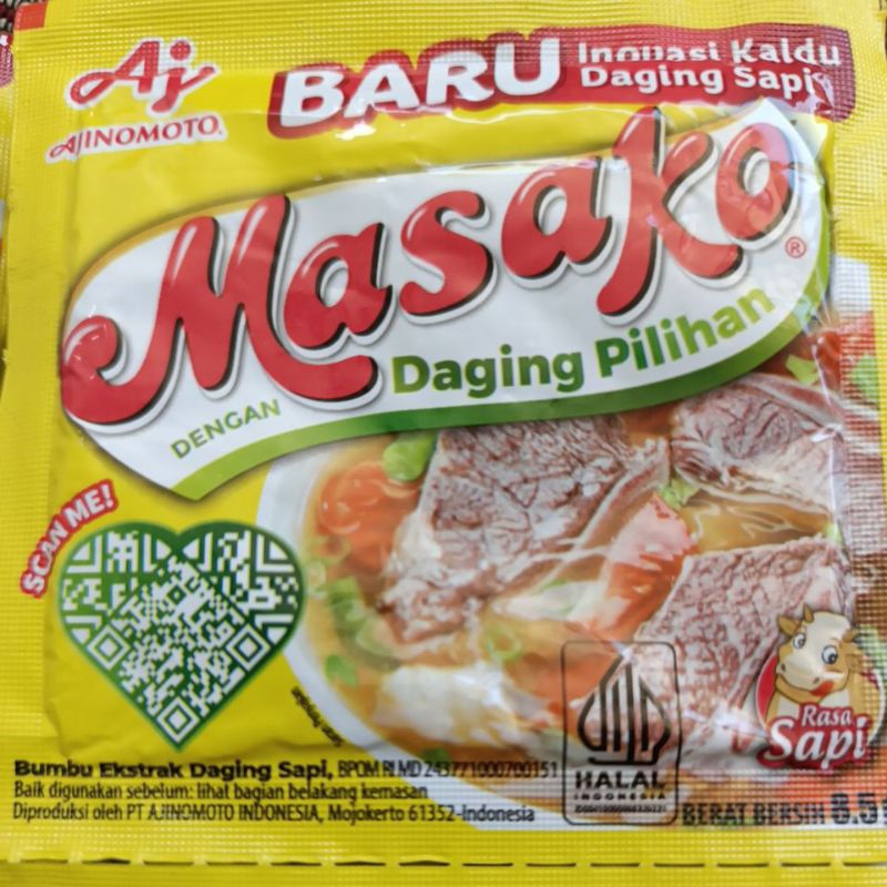 

MASAKO SAPI KEMASAN 8.5GRAM [ 1 RENTENG ISI 12PCS]