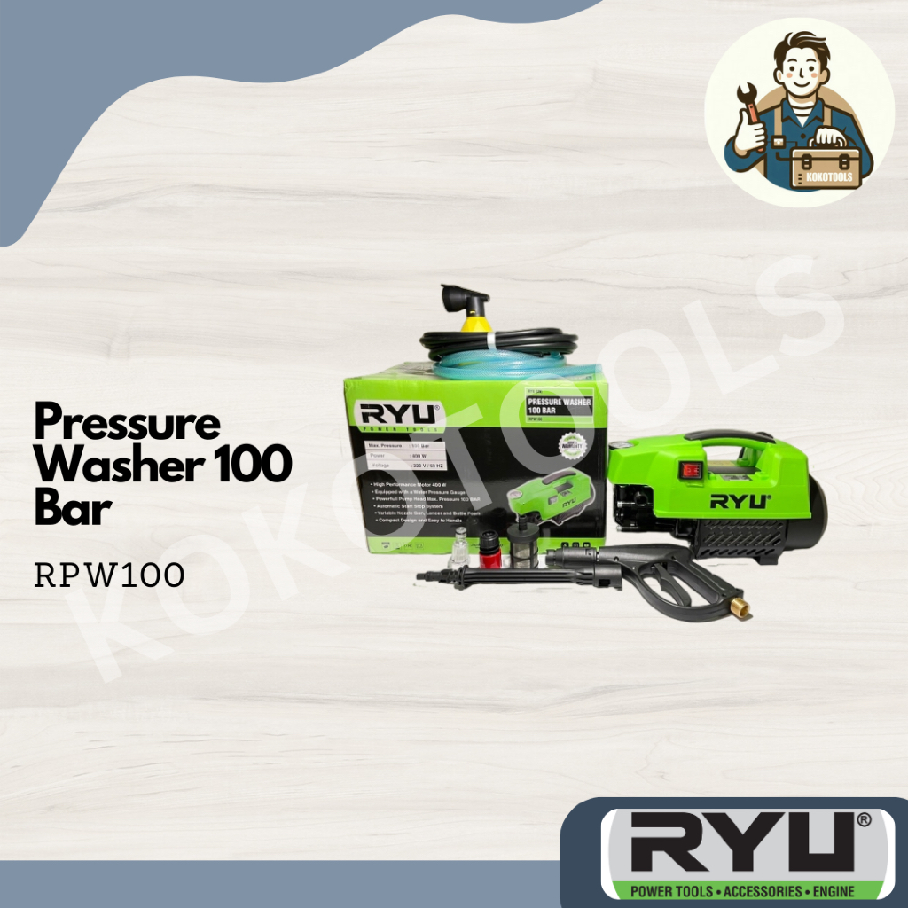 Pressure Washer 100 Bar RPW 100 Ryu