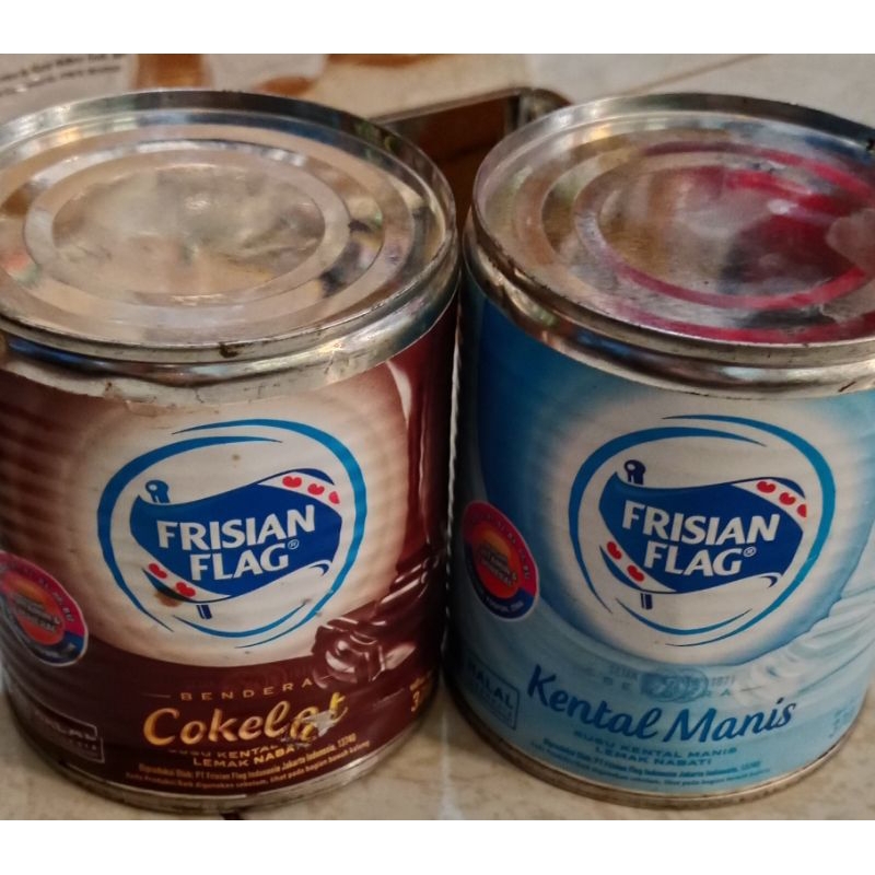 

Susu frisian flag kental manis all variant rejek kaleng(penyok kaleng sedikit) 370gram