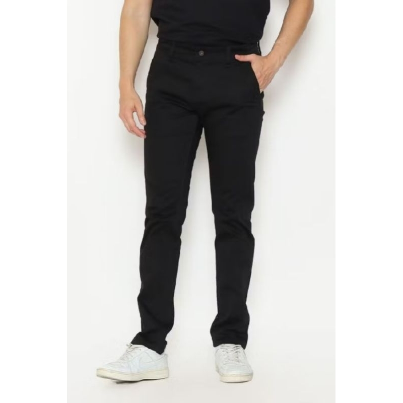 HSS 004 BK/DG/ST CELANA LOIS SLIM STRETCH JEANS CHINO TERBARU