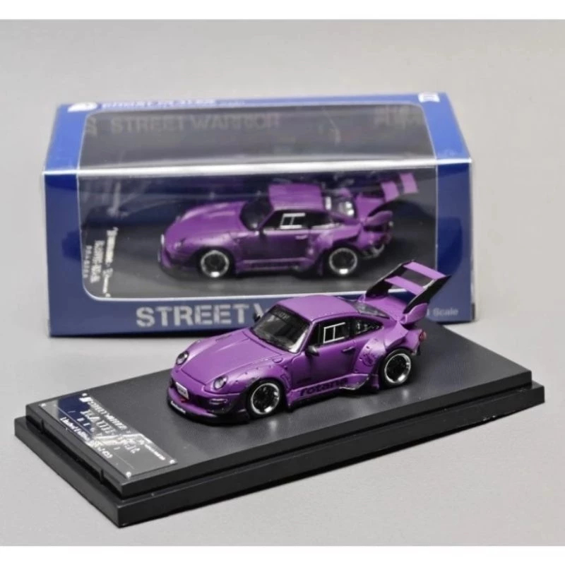 Street Warior x Ghost Player RWB Porsche 993 High & Low Wing Matte Purple