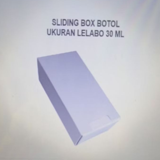 

Box Sliding Botol Ukuran Lelabo 30 ml Polos isi 10 pcs