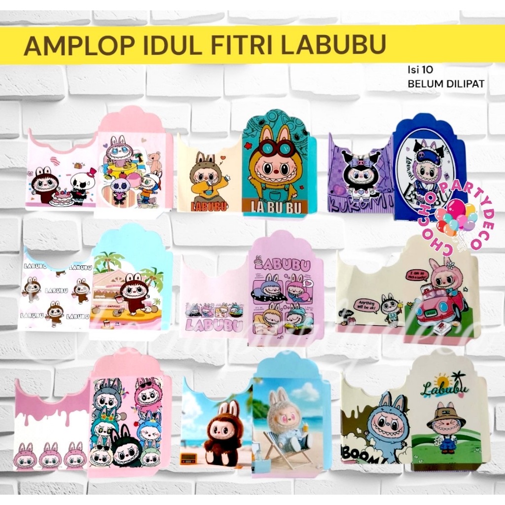 

Amplop LEBARAN IDUL FITRI LABUBU MEDIUM Isi 10 / Angpau Idul Fitri Muslim SEDANG BELUM DILIPAT