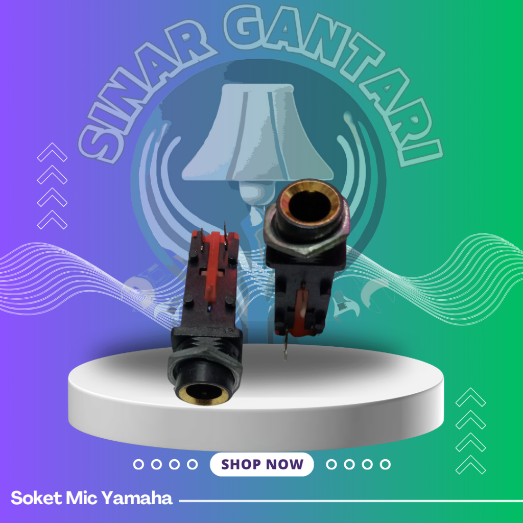 (SinarGantari)-Soket Mic Yamaha Original - Konektor Mic Berkualitas untuk Alat Musik