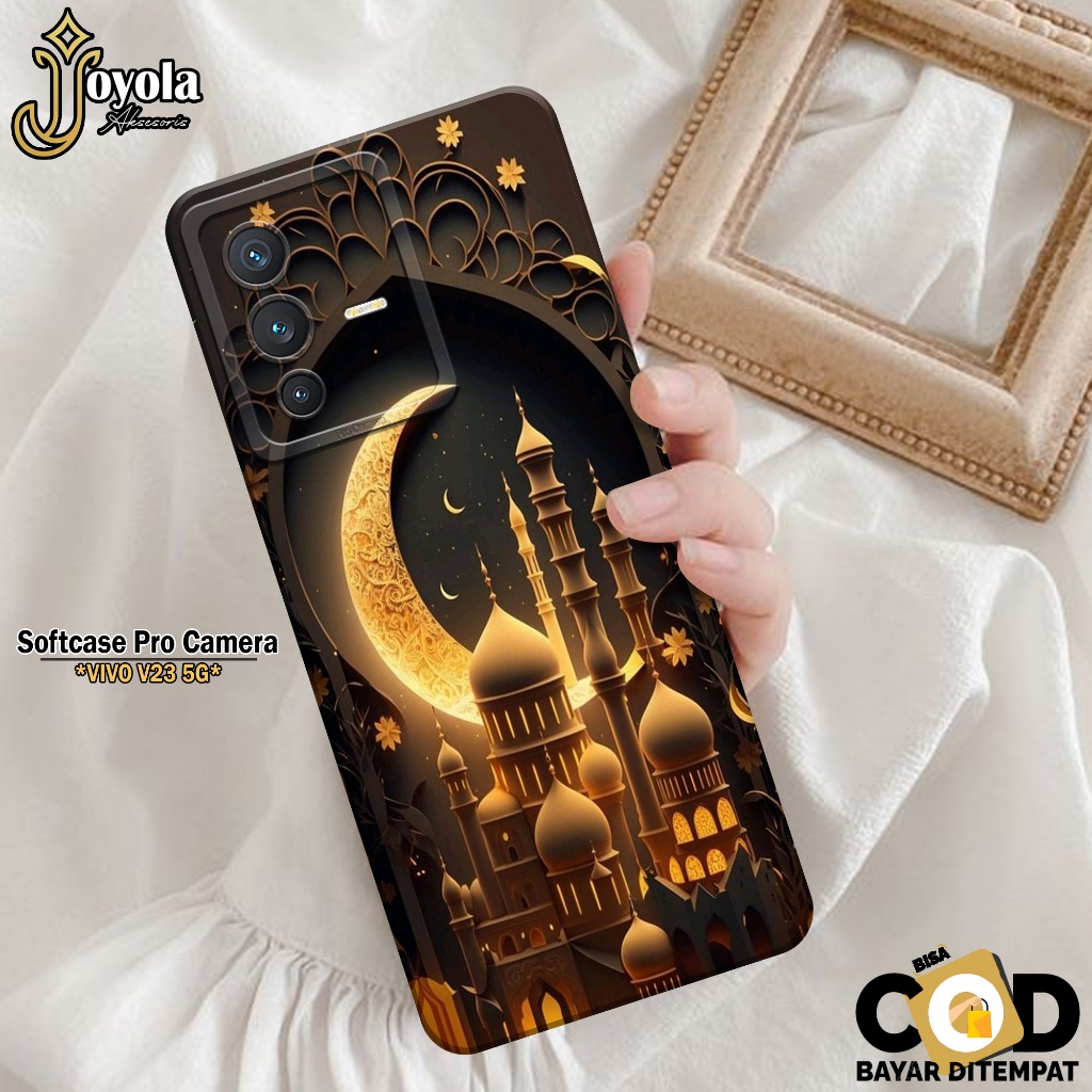 JOYOLA Case VIVO V23 5G - Fashion Case Masjid - Softcase VIVO V23 5G - Pro Camera - Casing VIVO V23 