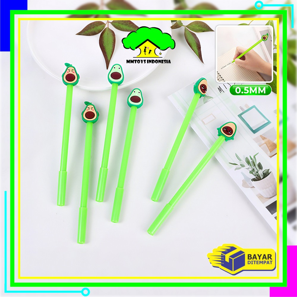 

MI-A9 Pena / Pulpen Karakter Alpukat Lucu Pen Avocado Alat Tulis Stationary Murah