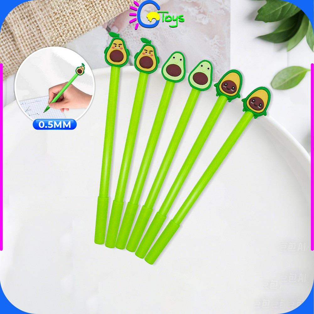 

CR-A9 Pena / Pulpen Karakter Alpukat Lucu Pen Avocado Alat Tulis Stationary Murah