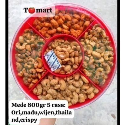 

kacang mede premium sekat 5 rasa kacangmete premium