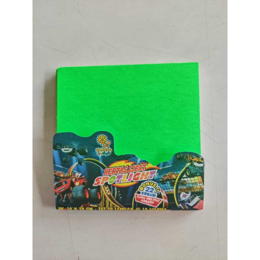 

KERTAS LIPAT 10X10 - KERTAS SPOTLIGHT - KERTAS ORIGAMI ISI 50 LEMBAR 10 WARNA