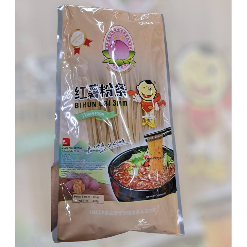 

Mie ubi lebar hong shu fen tiao 红薯粉条 400gr