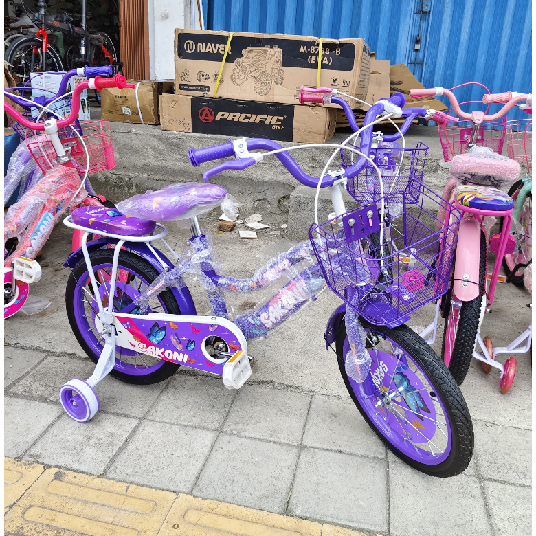 Sepeda Anak Mini 16 Inch Sakoni besi Tebal Keranjang Besi