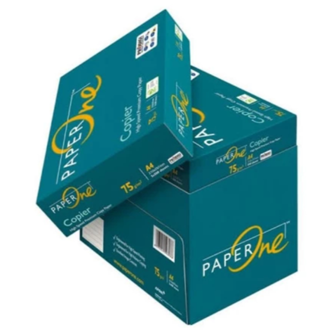 

PAPERONE KERTAS HVS A4 75 (1 BOX ISI 5 RIM) / PROMO KERTAS HVS PAPERONE A4 75