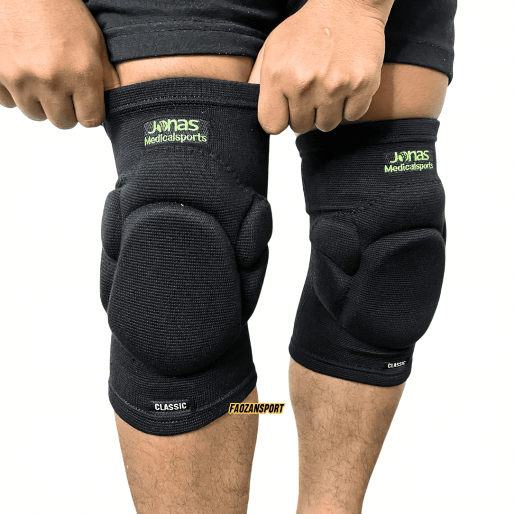 Futsal Sport Pelindung Deker Lutut Kneepad V2 Jonas Knee pad Kiper Warna Hitam Putih Original Jonas