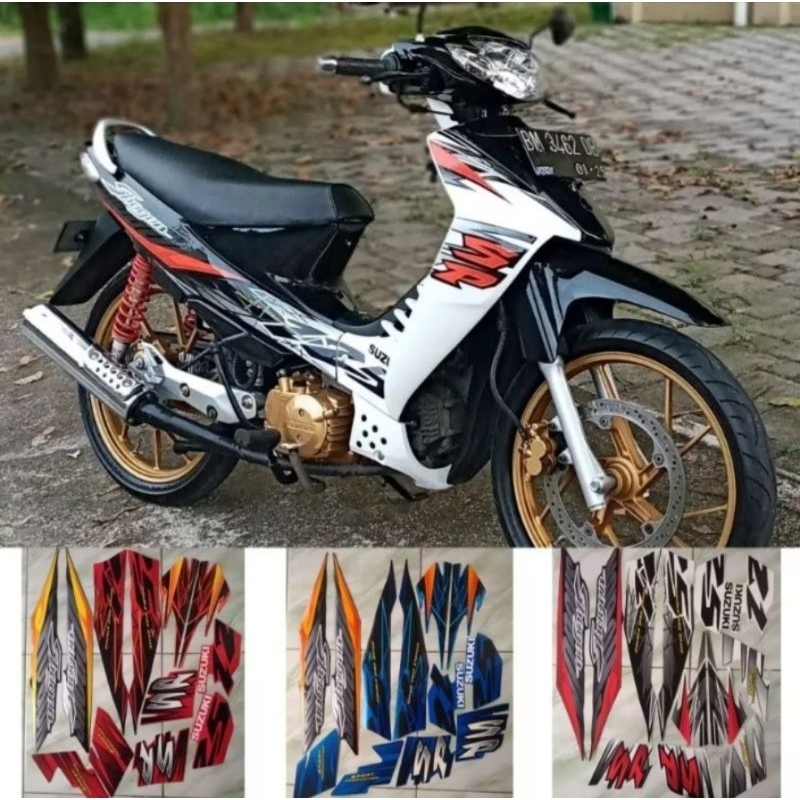 STRIPING STIKER LIS BODY SUZUKI SHOGUN SP 125 ORI FUL SET BODY