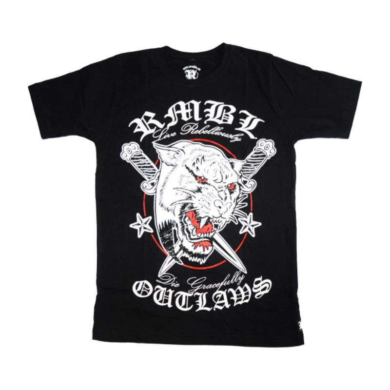 RMBL KAOS / TSHIRT OUTLAWS BLACK / TS OTLWS BK