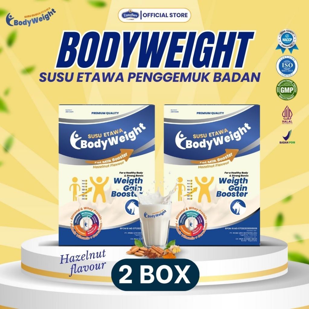 

(Kemasan box) BodyWeight Susu Kambing Etawa Penggemuk Badan Susu Etawa Membantu Meningkatkan Nafsu Makan dan Masa Otot Kemasan Paket 2 Box