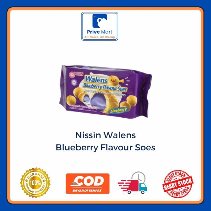 

Nissin Walens Blueberry Flavour Soes 100g Prive Mart