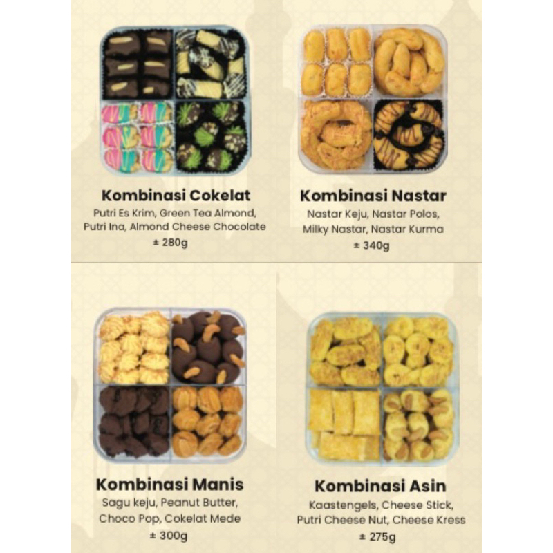 

INACOOKIES kue kering kombinasi coklat asin manis nastar