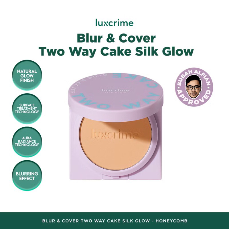 (PRELOVED) LUXCRIME TWO WAY CAKE SILK GLOW SHADE HONEYCOMB