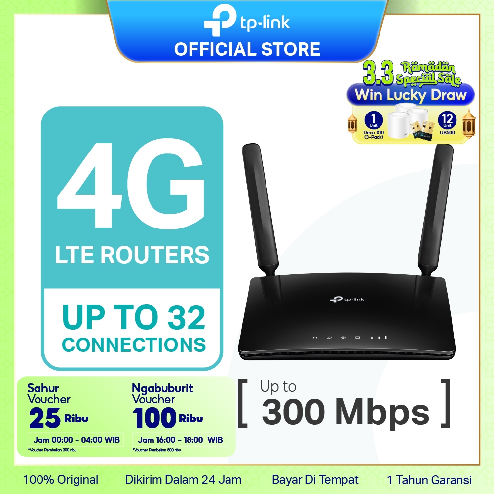 TP-Link Router TL-MR6400 Modem WiFi 4G LTE N300 Wireless Router Wifi Modem Router 300Mbps Sim Card P