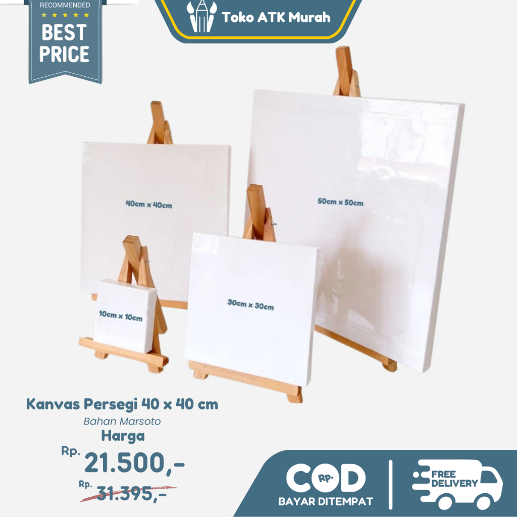 

Kanvas Lukis 40 x 40 cm / Canvas Board Marsoto