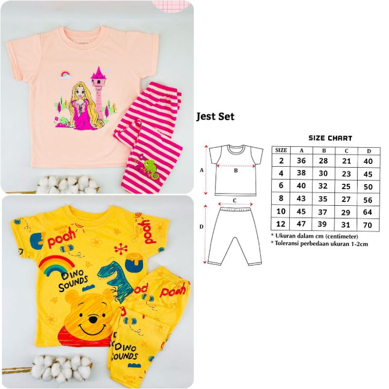 Setelan Loopie Kids Celana Panjang usia 1-7 tahun