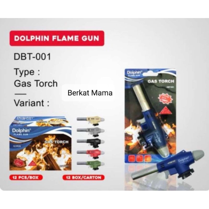 Flamegun Gas Torch Dolphin DBT-001 Pemantik Api