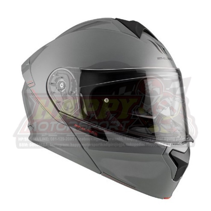 Helm MT Helmets Atom SV Solid A12 Matt Grey Full Face